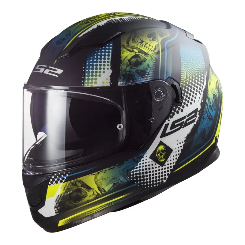 LS2 FF320 Stream Evo Mara Helmet - Matte Black / Hi-Vis Yellow