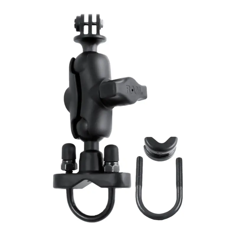 RAM Handlebar U-Bolt Double Ball Mount with Action Camera Adapter