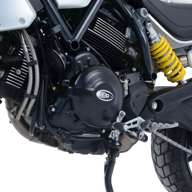 R&G Racing Black Engine Case Covers - Pair - Set For 2018-2020 Ducati Scrambler 1100
