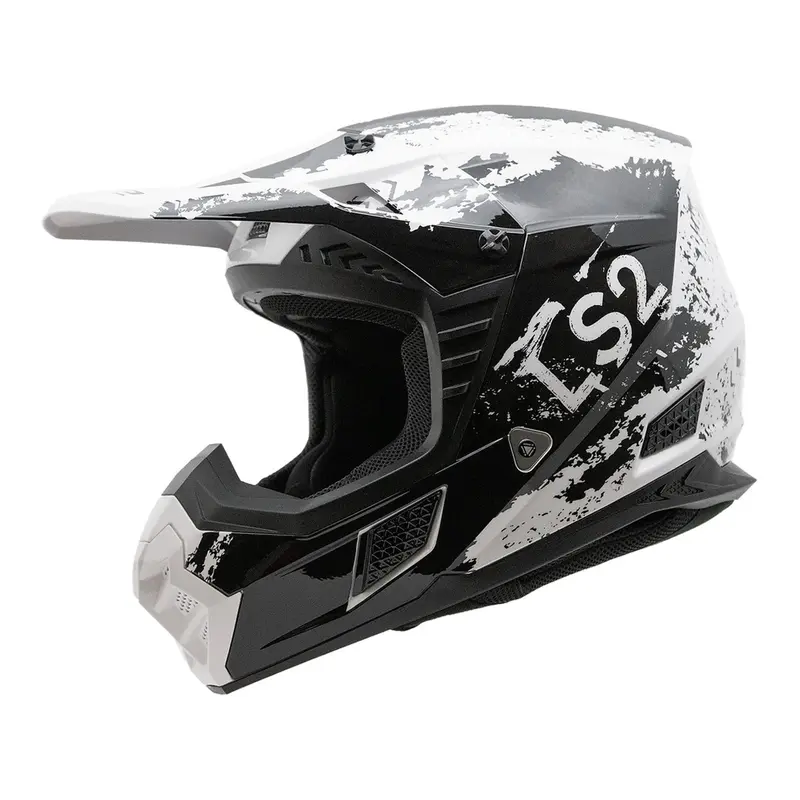 LS2 MX706 COZ Hyde Helmet - Black / White 06