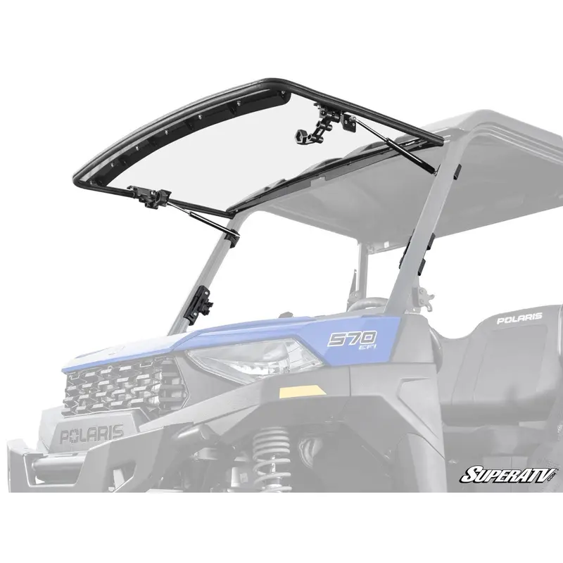 SuperATV Polaris Ranger SP 570 Scratch-Resistant Flip Windshield FWS-P-RAN570-001-70