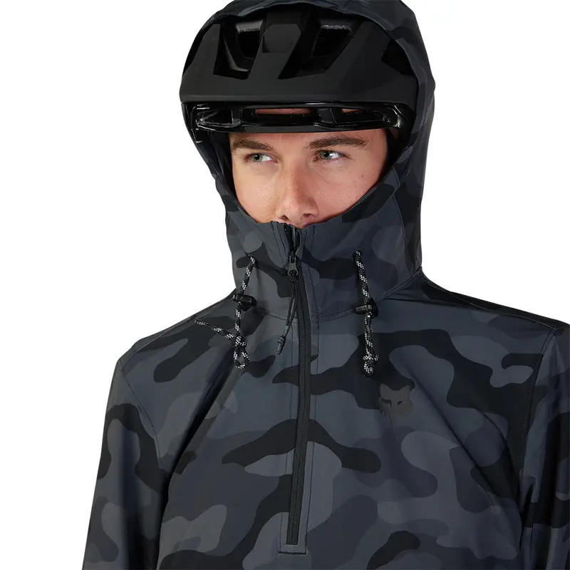 FOX RANGER WIND PULLOVER JACKET [BLACK/CAMO]