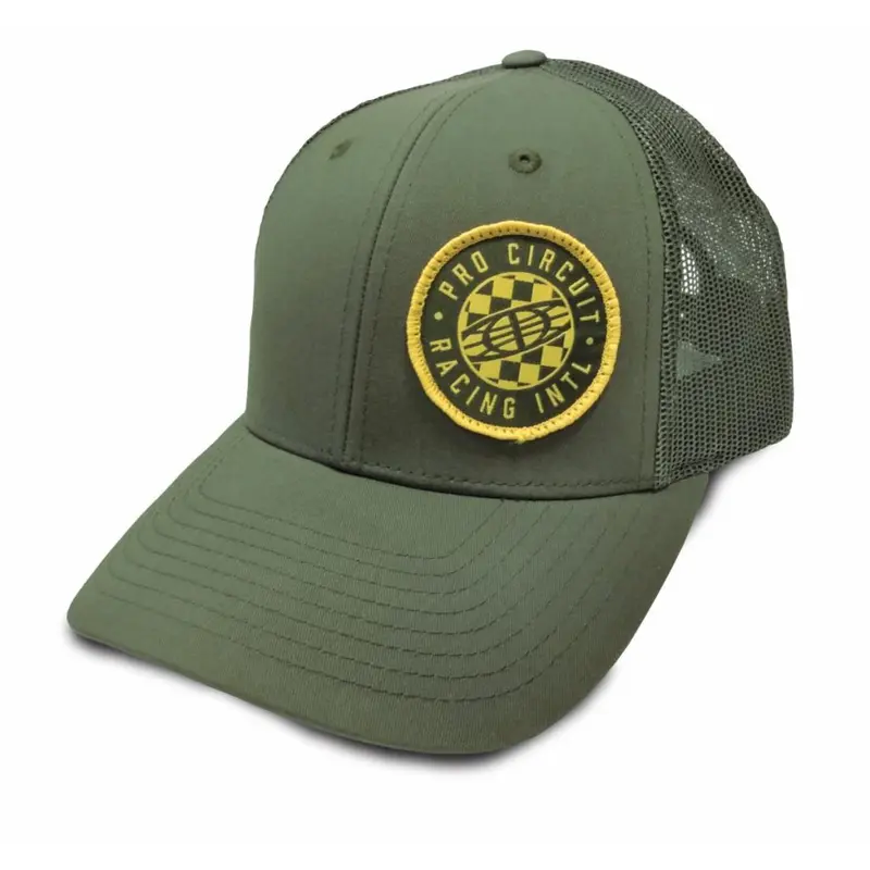 Pro Circuit Pro Circuit Global Checked Hat - Olive - One Size | 6720105