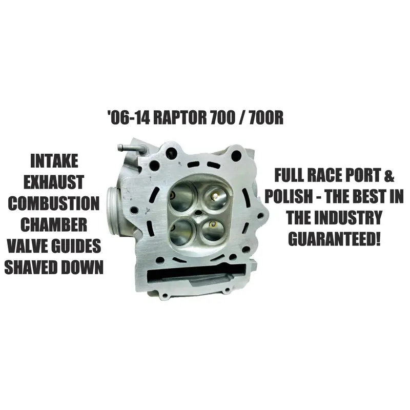 Get 06-14 Raptor 700 Ported Cylinder Head Porting Full Race Port 1S3-11101-09-00