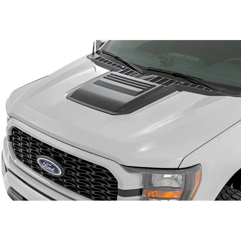 Hood Scoop | Gloss Black | Ford F-150 2WD/4WD (2021-2025) | HS30010-RCGB