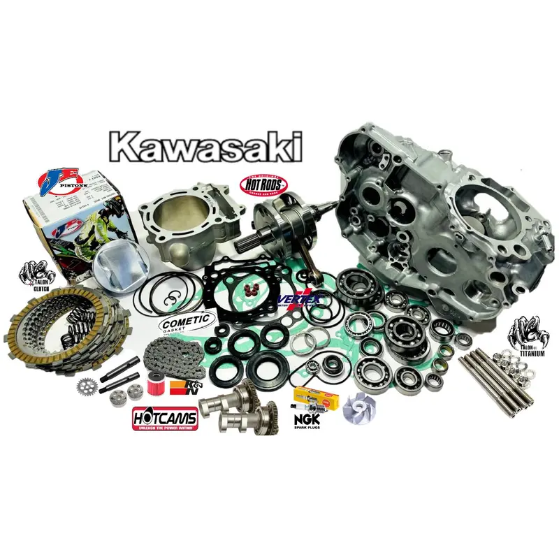 08-12 RMZ450 100m Big Bore Stroker Cases Stage 2 Cams Complete Top Bottom End