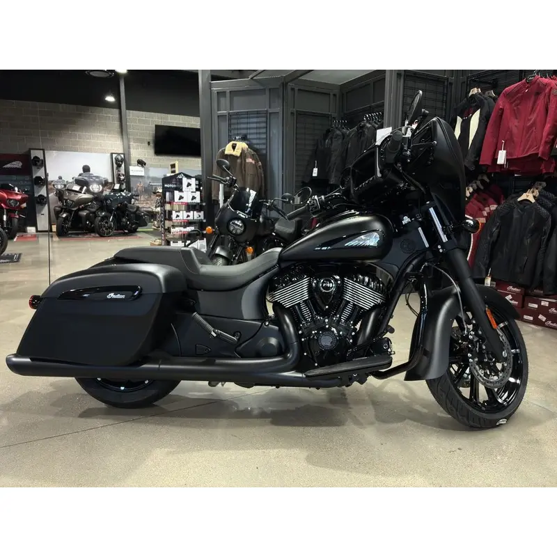 New 2025 Indian Motorcycle Chieftain Dark Horse Black Smoke