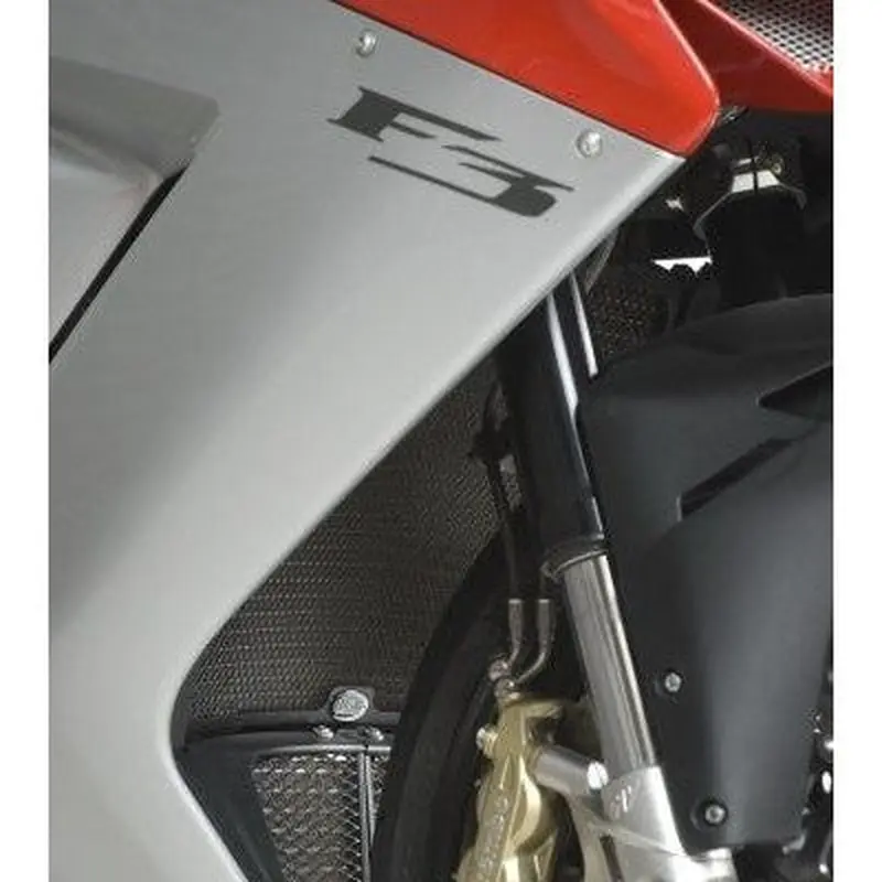 R&G Racing Red Aluminum Radiator Guard For 2012-2018 MV Agusta F3 675
