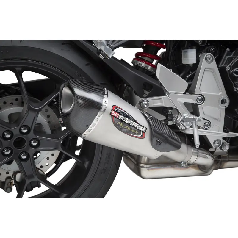 YOSHIMURA EXHAUST STREET ALPHA-T SLIP-ON SS-SS-CF 12101BP520