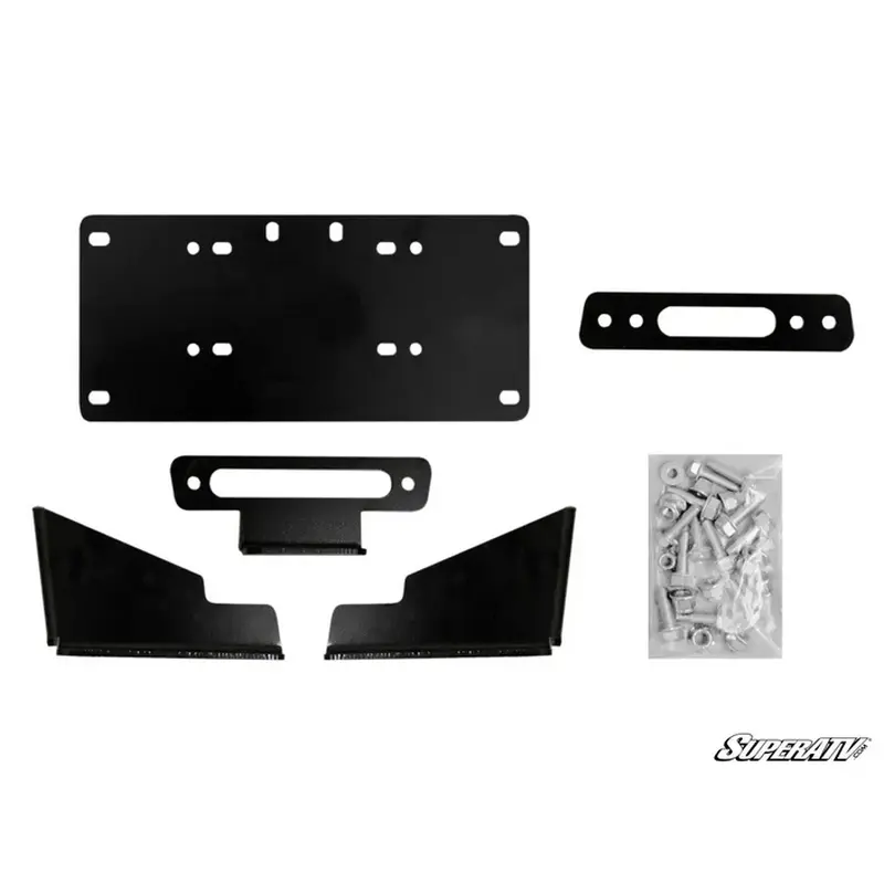 KAWASAKI MULE PRO WINCH MOUNT PLATE, SUPERATV WM-K-MFXT-00