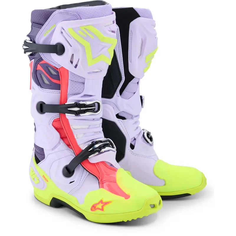Tech 10 Supervented Purp/Ylw Fluo/Diva Pink 12