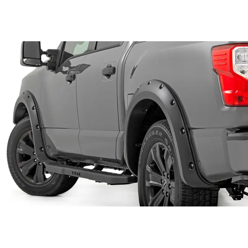 Pocket Fender Flares | K23 Brilliant Silver | Nissan Titan 2WD/4WD (17-24) | F-N101705A-K23