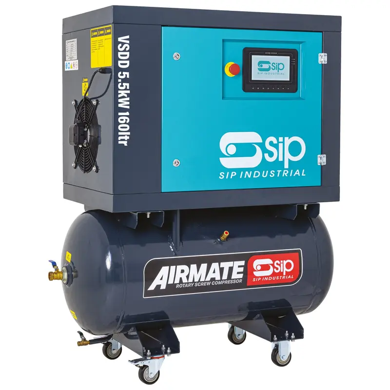 SIP VSDD 5.5kW 10bar 160L Rotary Screw Compressor 230v - 08253