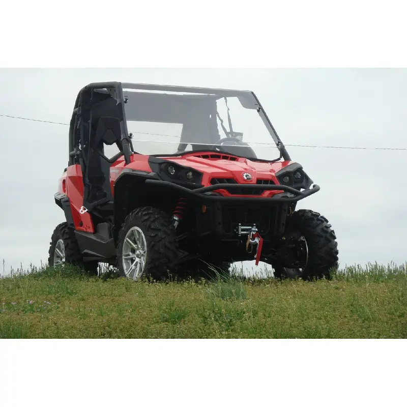 Can-Am Commander - 2 Pc Scratch-Resistant Windshield w/Vent and Clamp Options