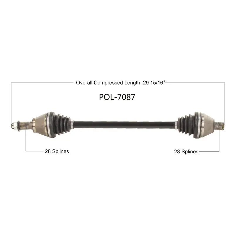 2020-2021 Polaris RZR Pro CV axle shaft Rear Right Left TrakMotive POL-7087