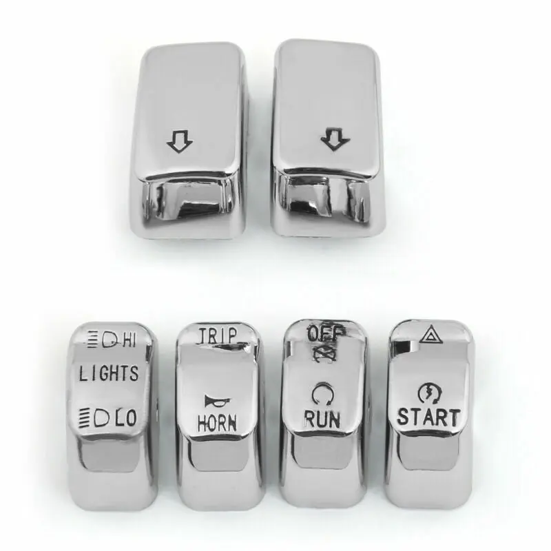 2011 Harley Softail Control Button Kit Housing T4 Cap Chrome Switch