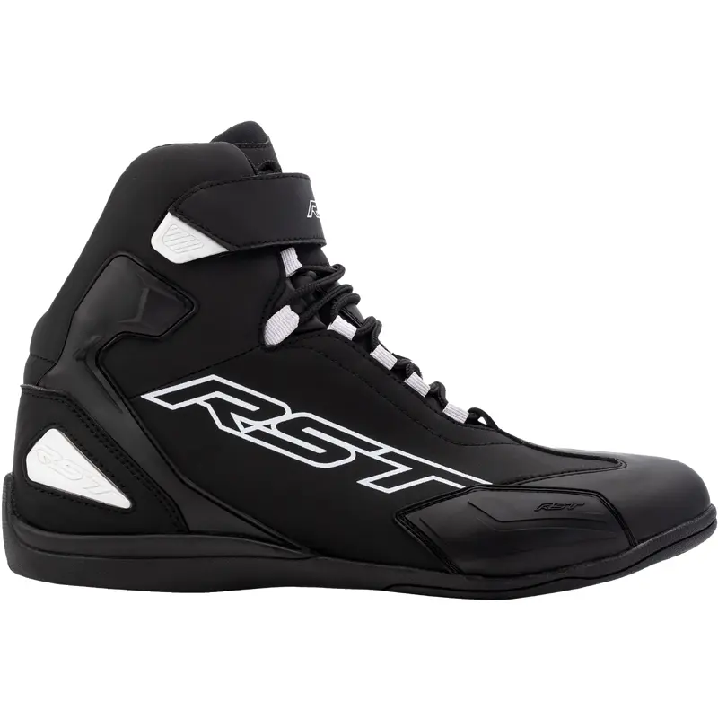 Sabre Moto Shoe Ce Boot Black / Black / White  Sz 9