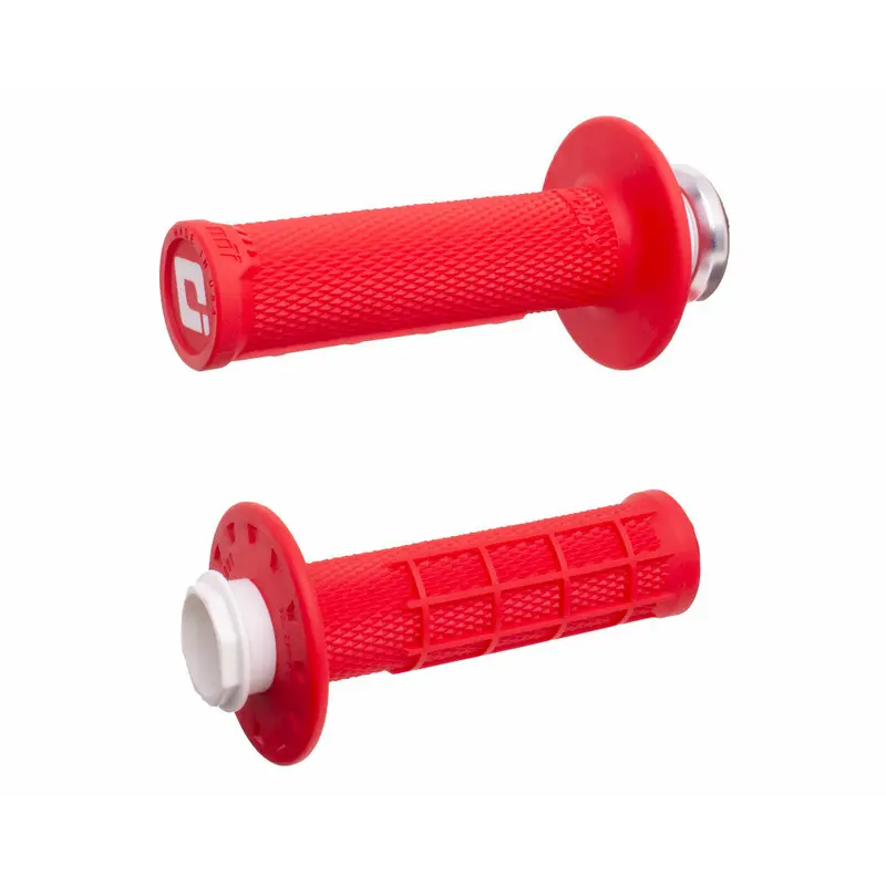 Micro X Lock On Grips Half Waffle Red/Silver
