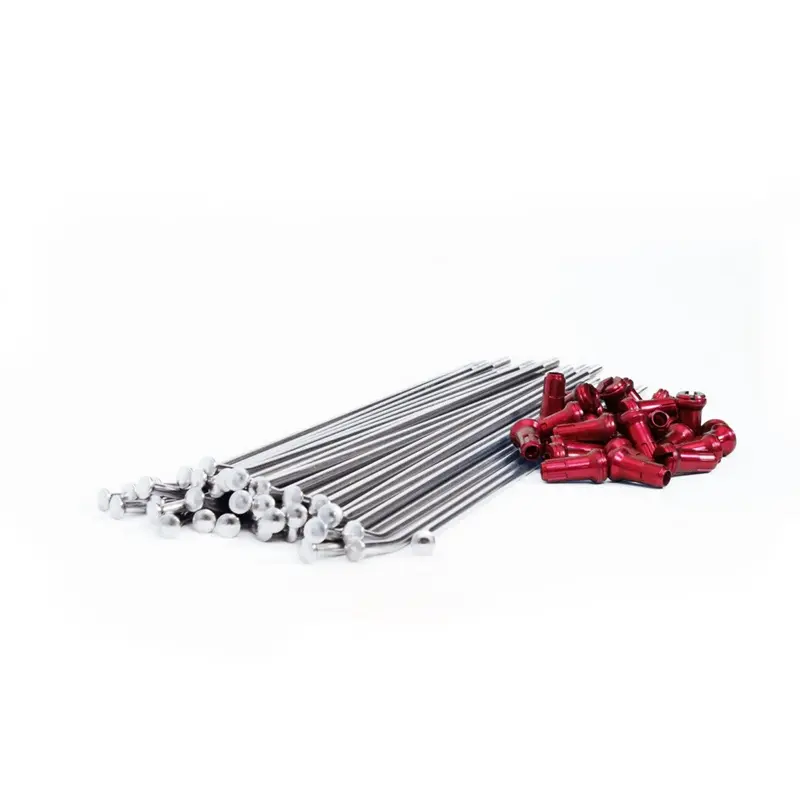 Beta - Dubya 6-Pack Spoke/Nipple, 17" Rear, Red