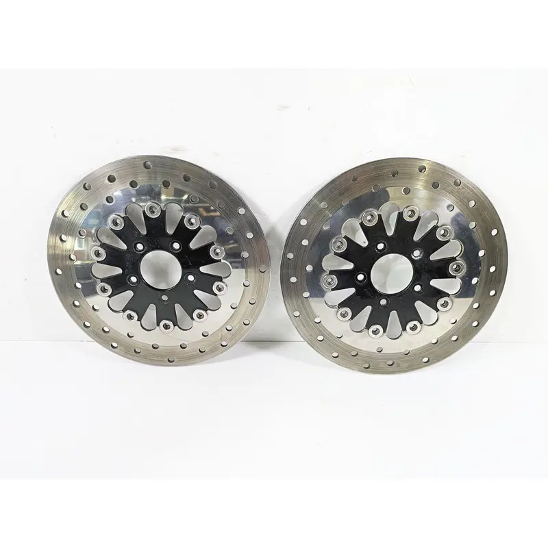 2009 Harley Touring FLHX Street Glide Front Brake Disc Rotor Set 41500048