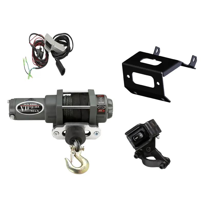 Rancher TRX420 FA** (Solid Axle ONLY) 2014 Viper 2500 LB Synthetic Rope Winch Kit
