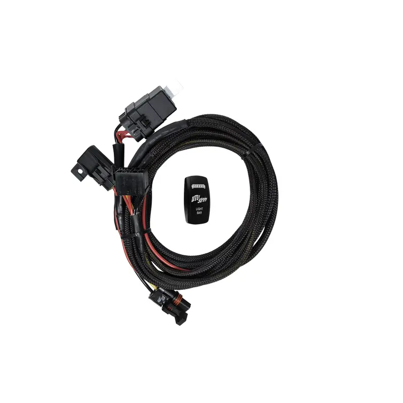 RZR Pro Series High Current Harness + Rocker Switch & Pulse Bar Plug | UTVS-PRO-HRN-HC-RKR