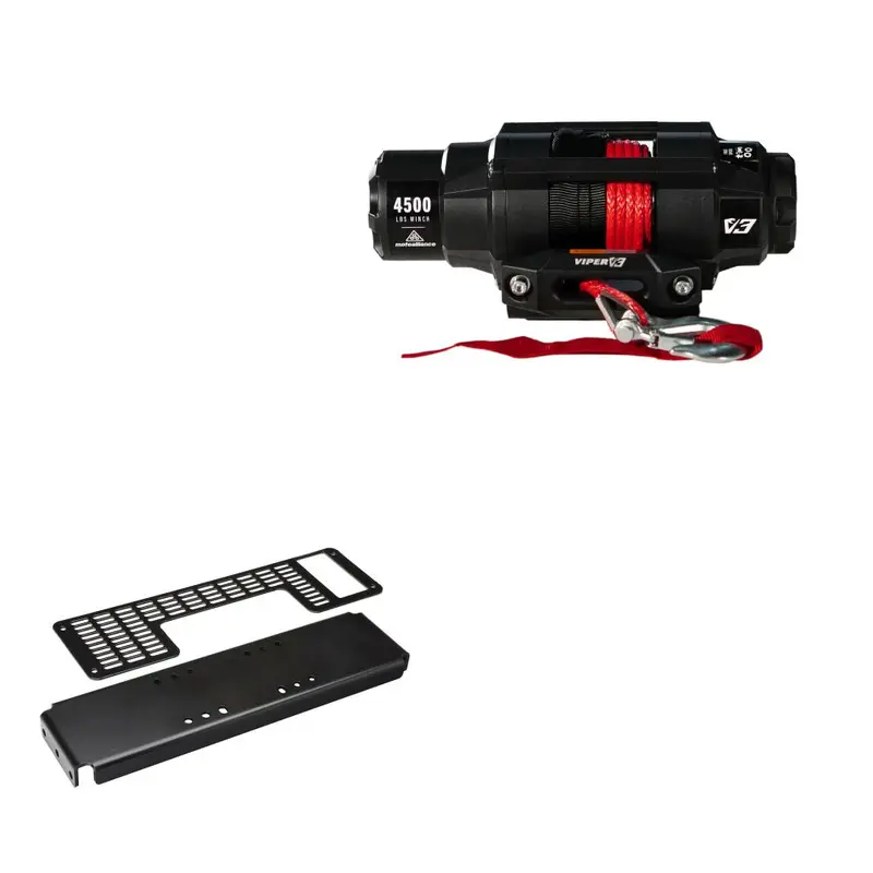 Viper 4500lbs V3 Winch Red Rope With Mount For Polaris Ranger 500 2002-2008