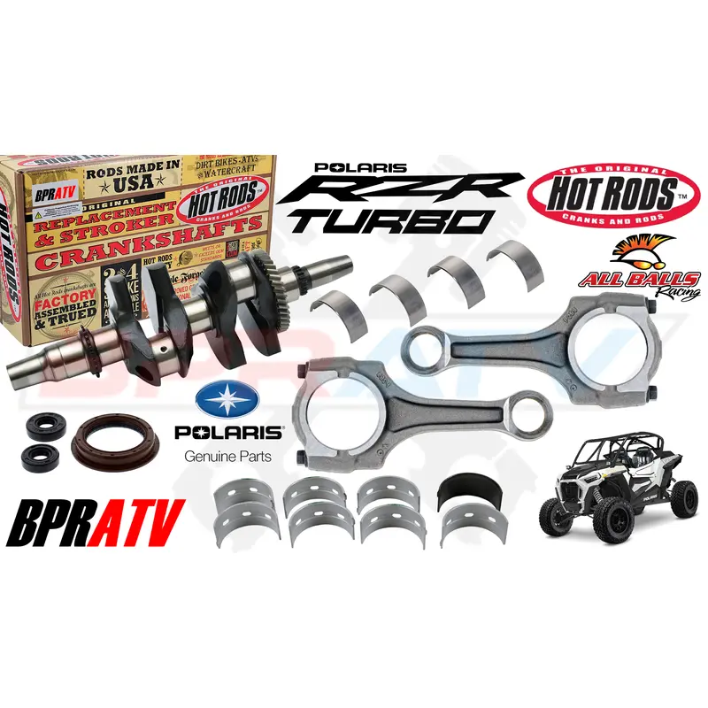 Polaris RZR XP 4 1000 TURBO OEM RODS Hot Rods Crank Motor Bottom End Rebuild Kit