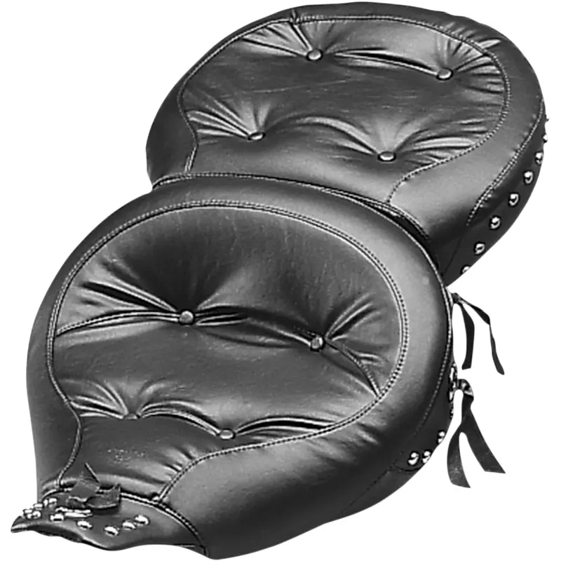 MUSTANG Wide Studded Touring Seat - FLT '91-'96 75555