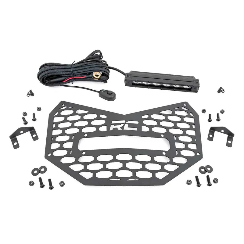 Rough Country Can-Am Maverick X3 Black Slimline 6" Grille Mount LED Light Kit