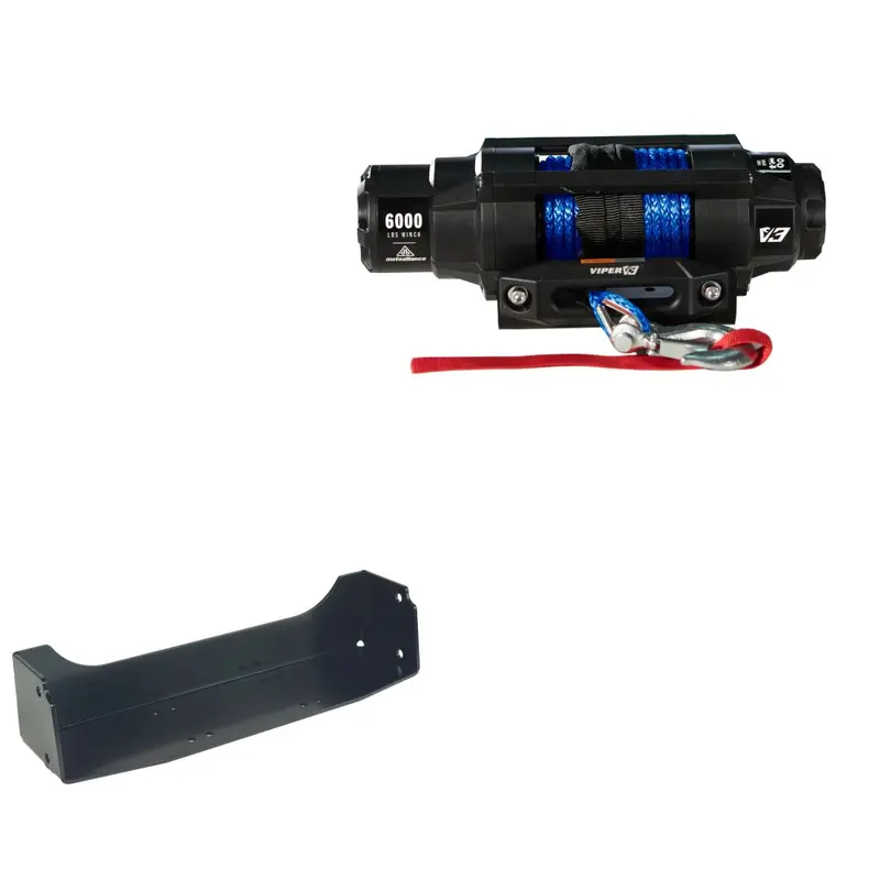 Viper 6000lbs V3 Winch Blue Rope With Mount For John Deer Gator XUV 855D 2011-2021