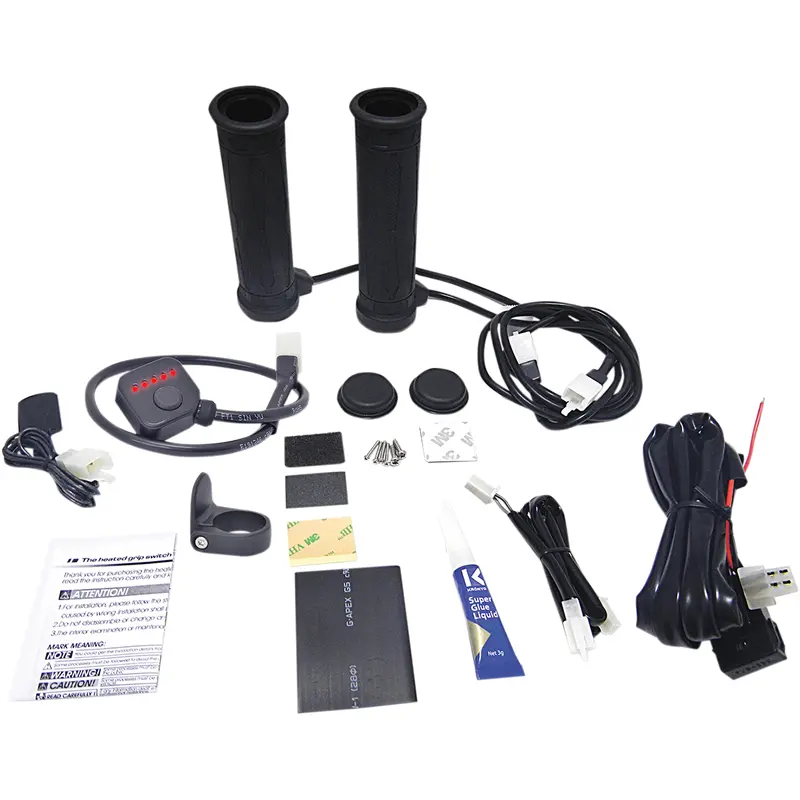 KOSO NORTH AMERICA Grips - Heated - Thumb Throttle - 5 Level - 7/8" AM10710G