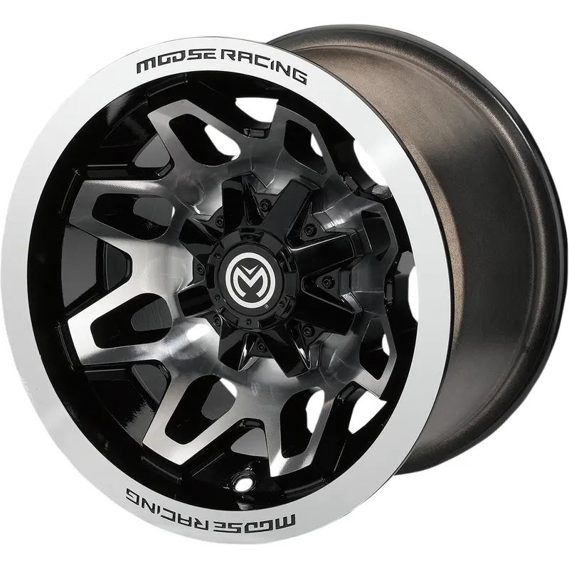 MOOSE UTILITY Wheel - 416X - Front/Rear - Machined Black - 14x7 - 4/156 - 4+3 416M147156GBMF4