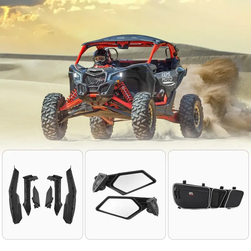 Fender flares & Side mirrors & Door bags for Can-am Maverick X3 / X3 MAX