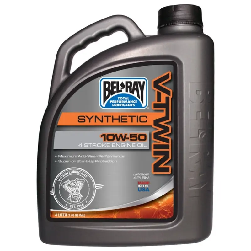 Huile Bel-Ray 10w50 Semi-Synthtique 4T V-Twin