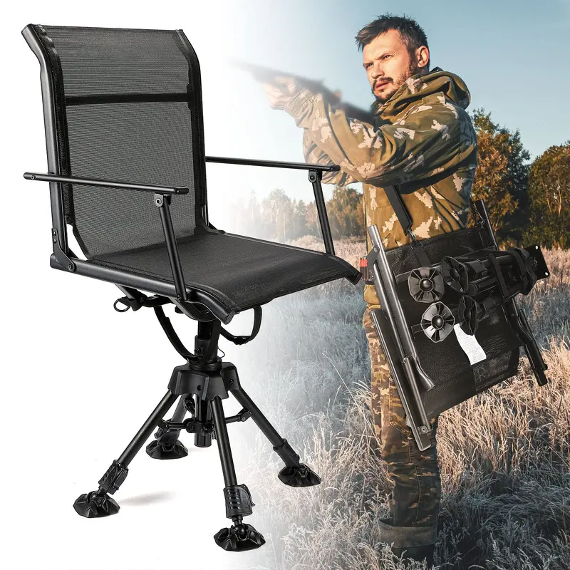 360 Degree Silent Swivel Blind Hunting Chair