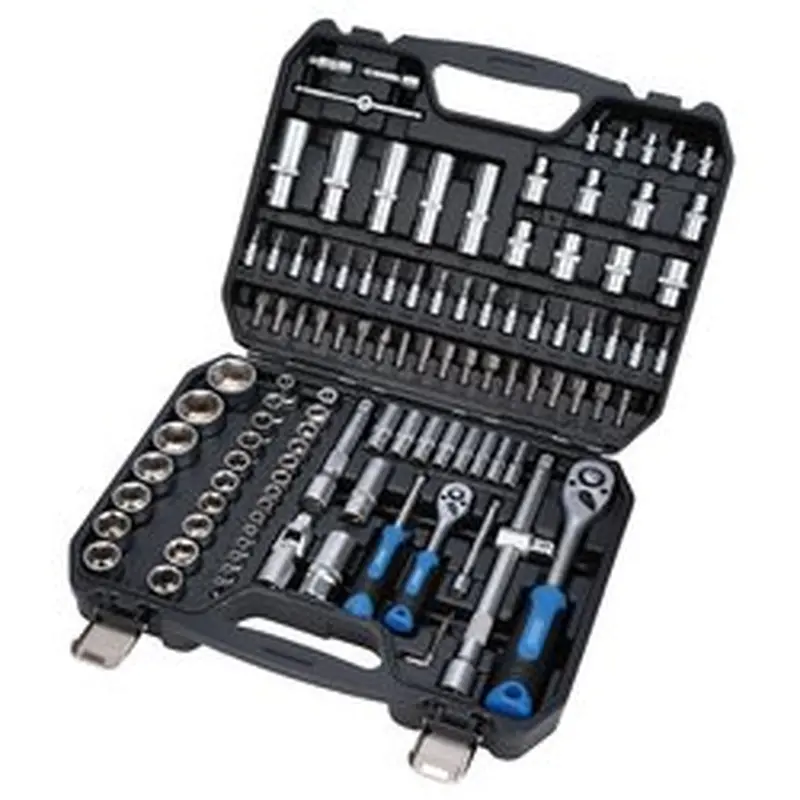 Draper Hi-Torq Metric Socket And Bit Set, 1/4" And 1/2" Sq. Dr. (110 Piece) | Mixss110