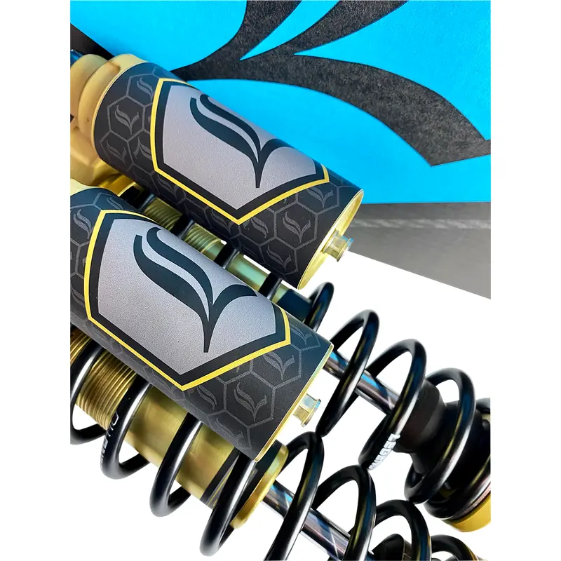 LEGEND SUSPENSION REVO ARC Piggyback Shocks - Standard - Clear - 13" - '99-'17 Dyna 1310-1938