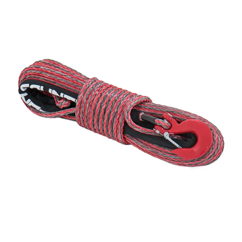 Synthetic Rope | 3/8 Inch | 85 Ft | Red/Gray | RS116