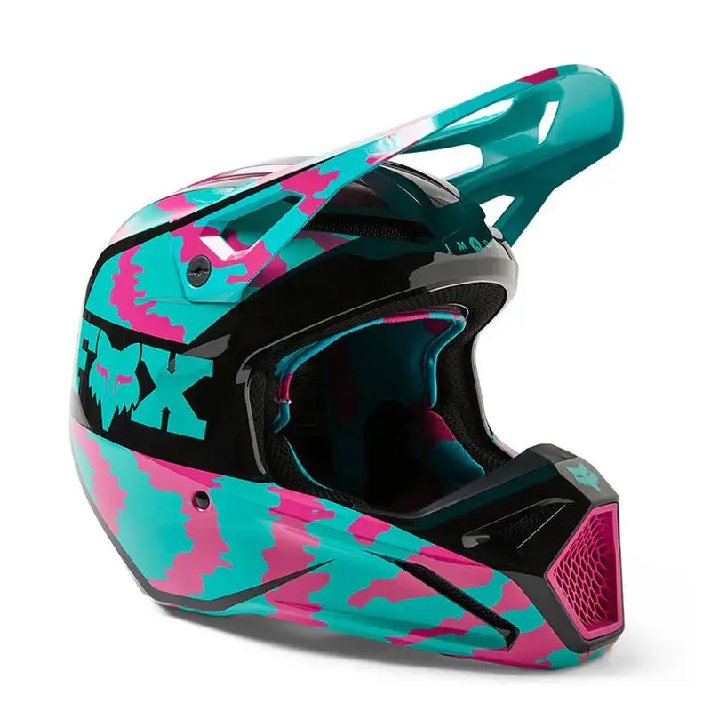 FOX V1 NUKLR YOUTH HELMET - TEAL