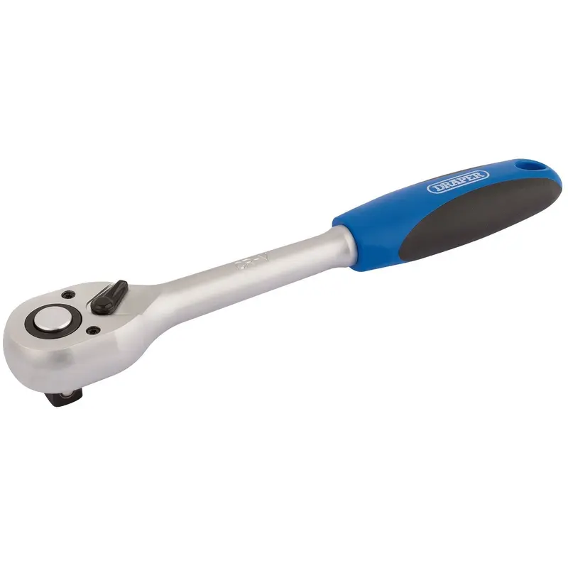 Draper 72 Tooth Reversible Soft Grip Ratchets, 1/2" Sq. Dr. - HD72