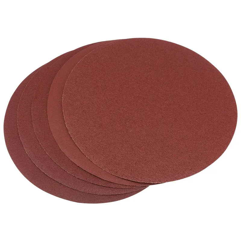 Draper Assorted Self-Adhesive Aluminium Oxide Sanding Discs, 200mm (Pack Of 5) - SD8C