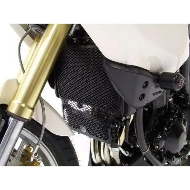 R&G Racing Black Aluminum Radiator Guard For 2007-2012 Triumph Tiger 1050