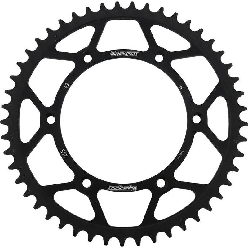SUPERSPROX STEEL SPROCKET 49T BLACK RFE-245-49-BLK