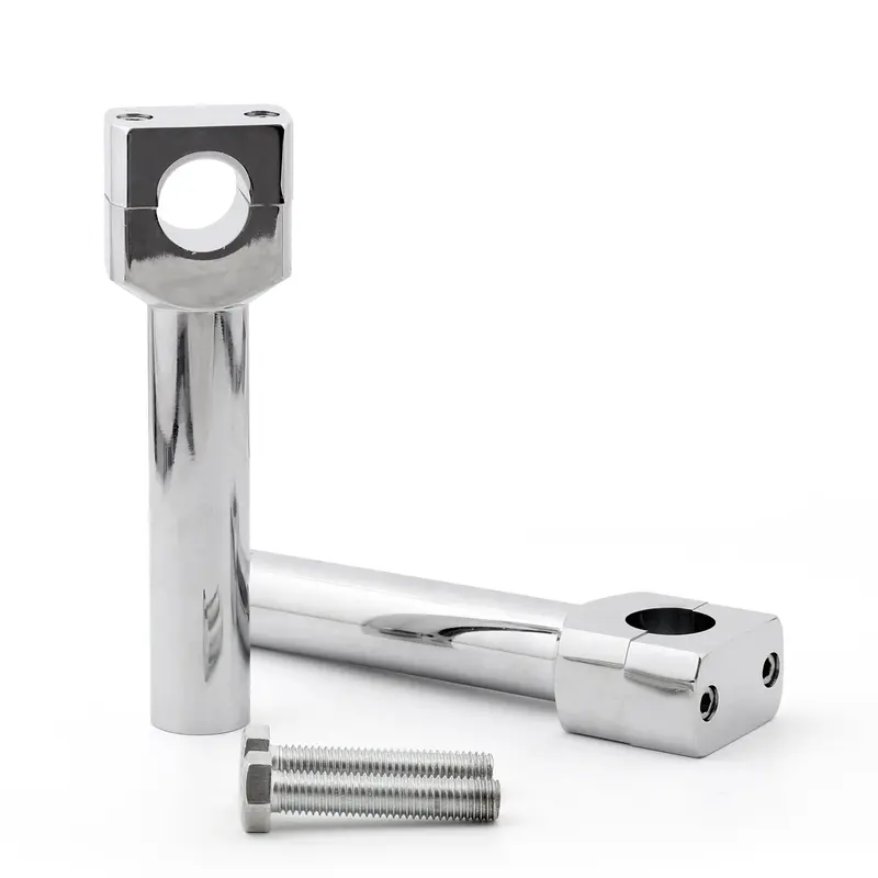 6" Motorcycle Handlebar Handle Riser Set Fit For 1" Bar Chrome