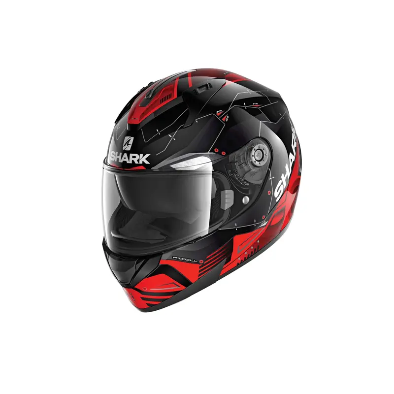 SHARK RIDILL MECCA BLK/RED/SIL M