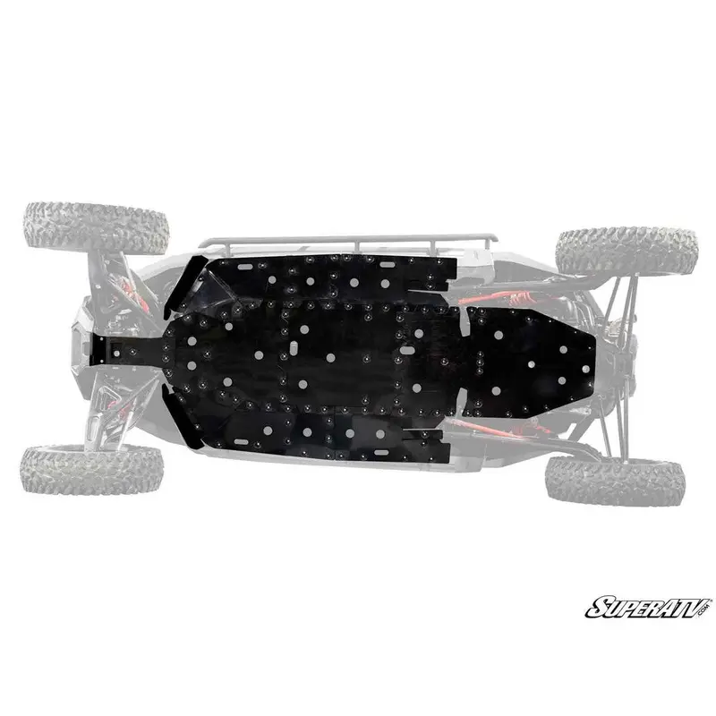 FULL SKID PLATE POLARIS RZR TURBO R 4 SEAT