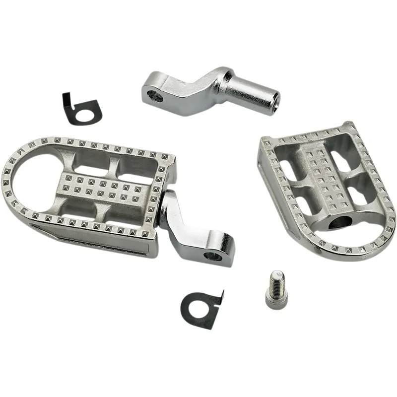 BILTWELL Mushman Footpegs - Step - Raw Polished 7002-302-02