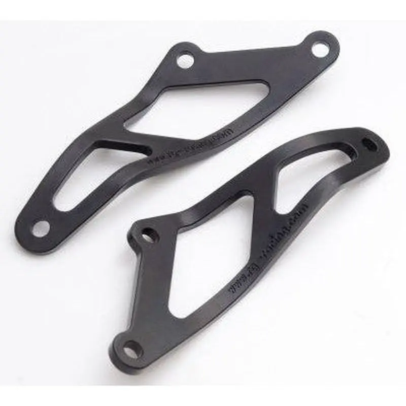 R&G Racing Black Exhaust Hangers For 2004-2007 Aprilia Pegaso 650 Factory