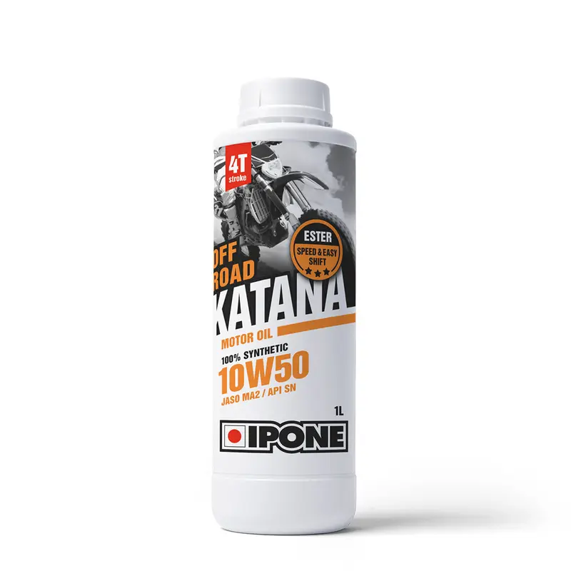 1L 10W50 Katana Off Road 100% Synthetic Oil IPONE. Supersede 801108 (800015)
